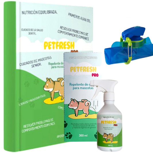 REPELENTE DE ORINA PET FRESH PRO + GUIA DIGITAL + BOTELLA PLEGABLE