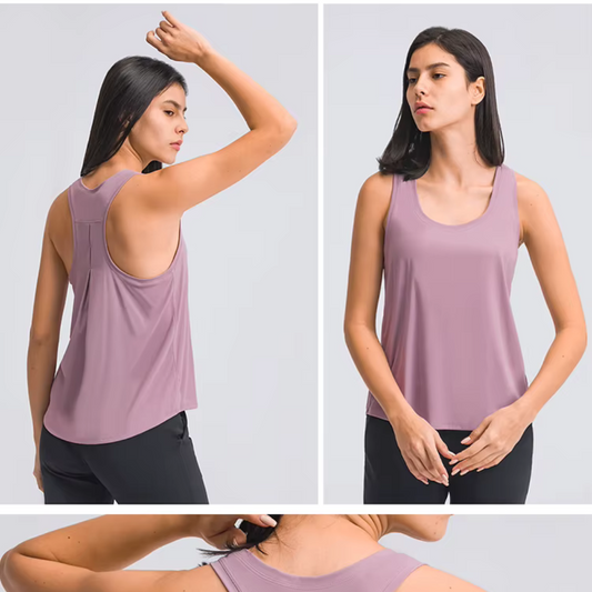 CAMISETA SIN MANGAS CON ESPALDA CRUZADA